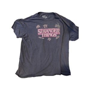Stranger Things Charcoal Gray T-Shirt Mens XXL